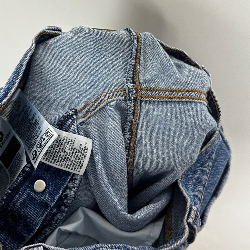 Levis Ribcage Straight Ankle Jeans Blue Womens Size 26 x 29 Waterless Denim High - Picture 15 of 16